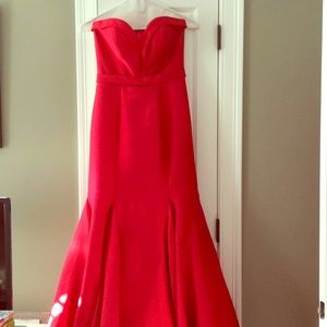 Red Prom dress, size 6